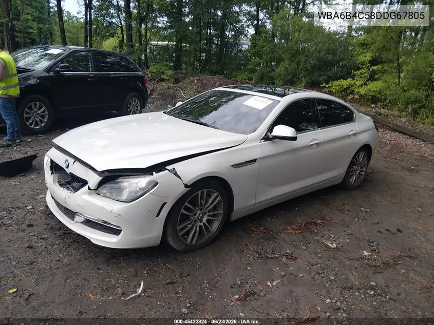 2013 BMW 650I Gran Coupe xDrive VIN: WBA6B4C58DDG67805 Lot: 45422824