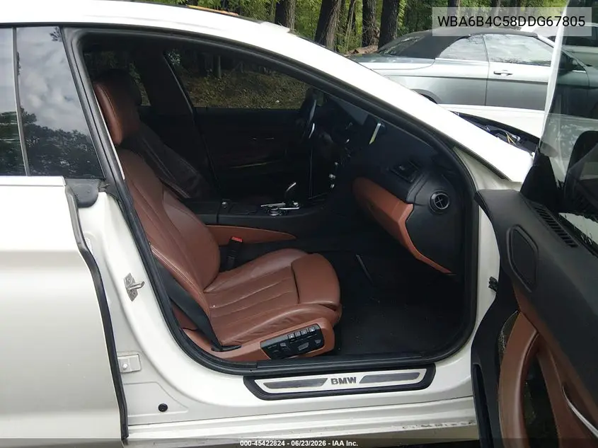 2013 BMW 650I Gran Coupe xDrive VIN: WBA6B4C58DDG67805 Lot: 45422824