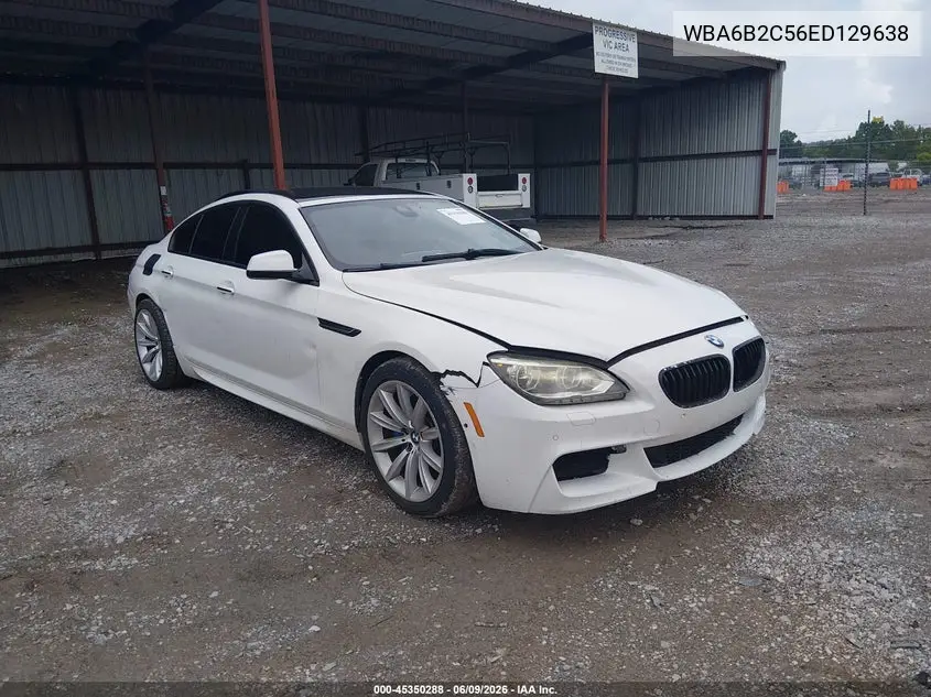 2014 BMW 650I Gran Coupe VIN: WBA6B2C56ED129638 Lot: 45350288