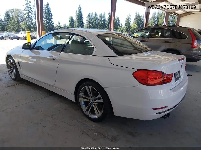 2014 BMW 428I VIN: WBA3V7C57EJ873189 Lot: 45449309