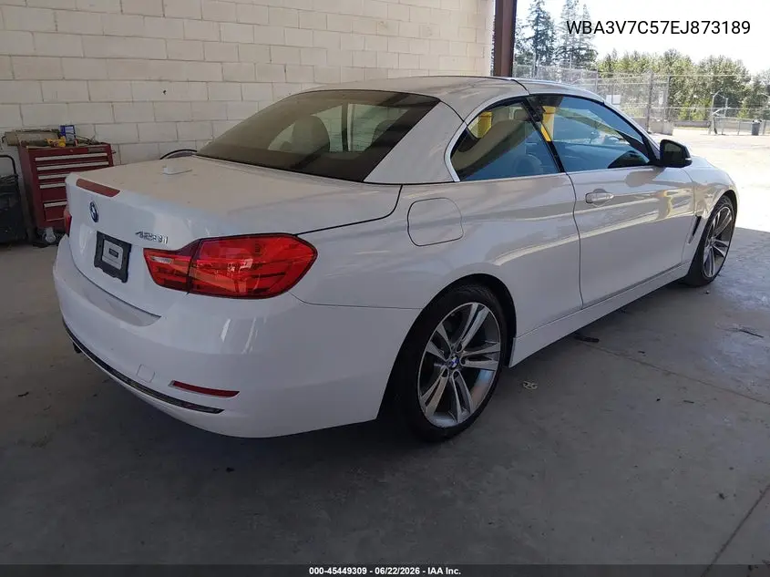 2014 BMW 428I VIN: WBA3V7C57EJ873189 Lot: 45449309
