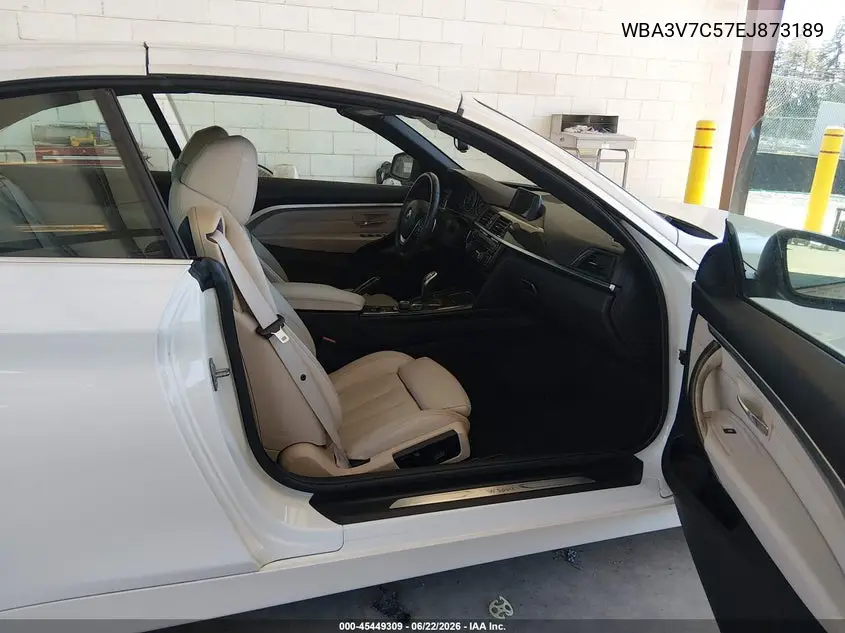 2014 BMW 428I VIN: WBA3V7C57EJ873189 Lot: 45449309