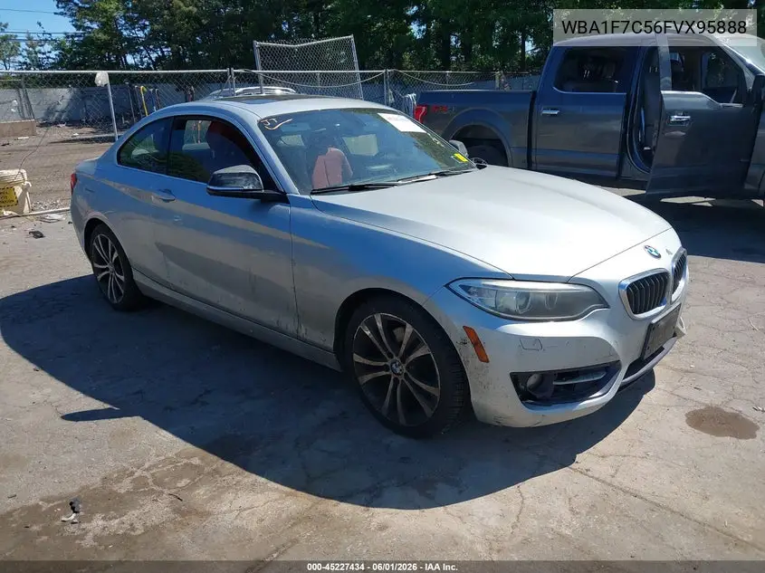 2015 BMW 228I xDrive VIN: WBA1F7C56FVX95888 Lot: 45227434