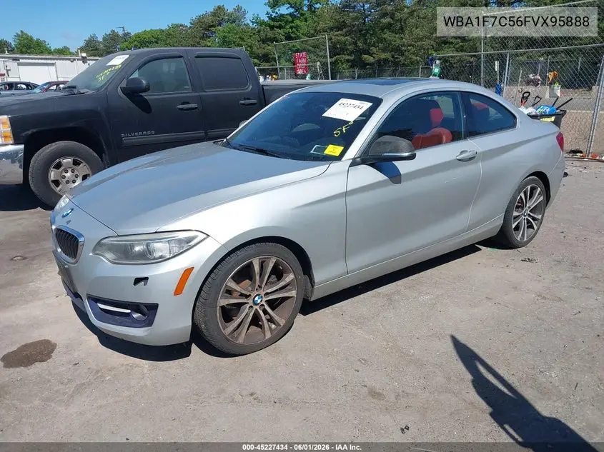 2015 BMW 228I xDrive VIN: WBA1F7C56FVX95888 Lot: 45227434