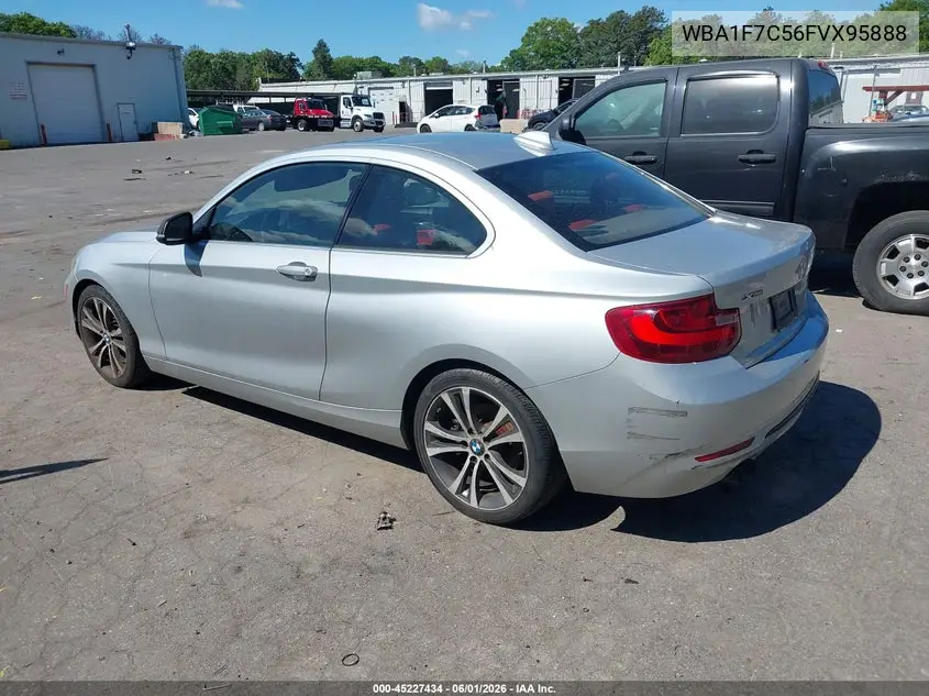 2015 BMW 228I xDrive VIN: WBA1F7C56FVX95888 Lot: 45227434