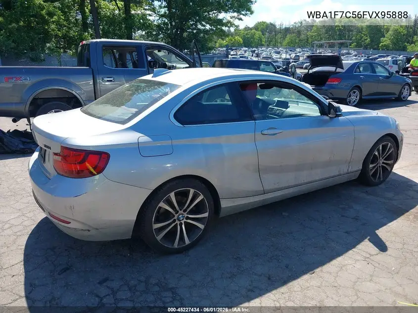 2015 BMW 228I xDrive VIN: WBA1F7C56FVX95888 Lot: 45227434