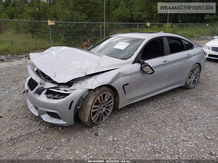 2015 BMW 428 Gran Coupe VIN: WBA4A5C59FG051304 Lot: 45402969