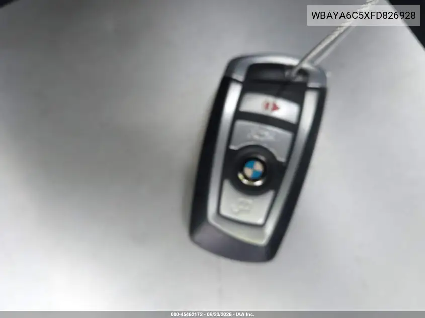 2015 BMW 740I VIN: WBAYA6C5XFD826928 Lot: 45462172