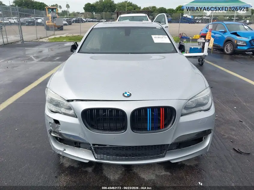 2015 BMW 740I VIN: WBAYA6C5XFD826928 Lot: 45462172