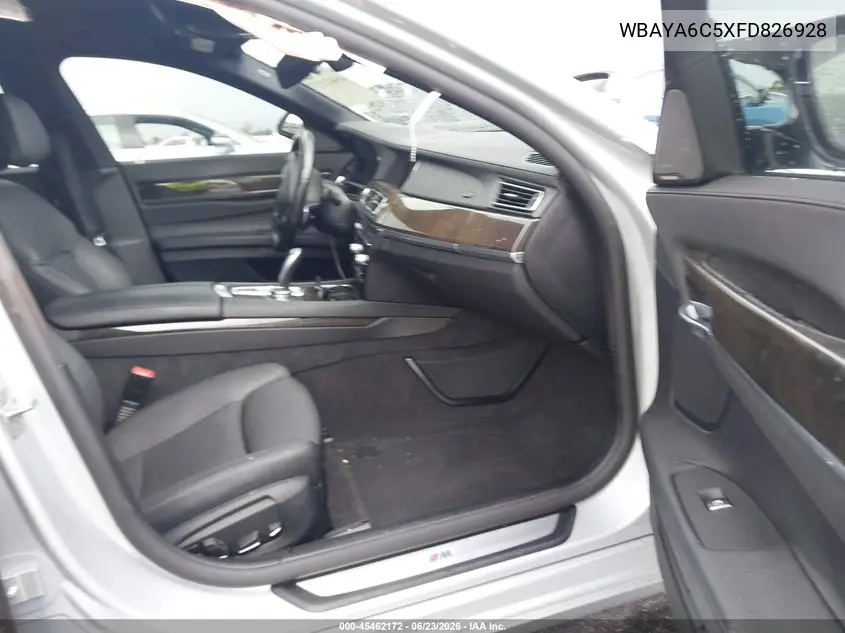 2015 BMW 740I VIN: WBAYA6C5XFD826928 Lot: 45462172