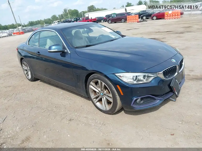 2017 BMW 440I VIN: WBA4T9C57H5A14819 Lot: 45354639