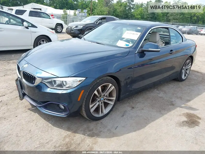 2017 BMW 440I VIN: WBA4T9C57H5A14819 Lot: 45354639