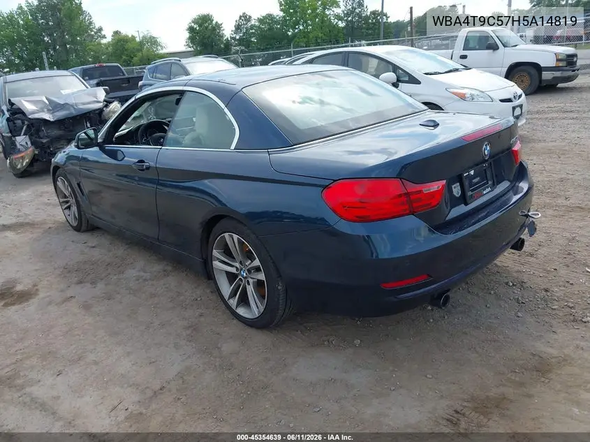 2017 BMW 440I VIN: WBA4T9C57H5A14819 Lot: 45354639