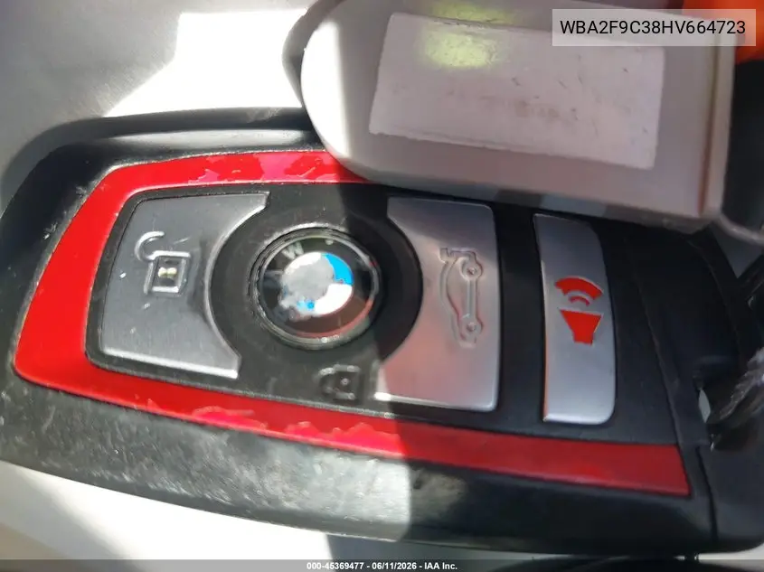 2017 BMW 230I VIN: WBA2F9C38HV664723 Lot: 45369477