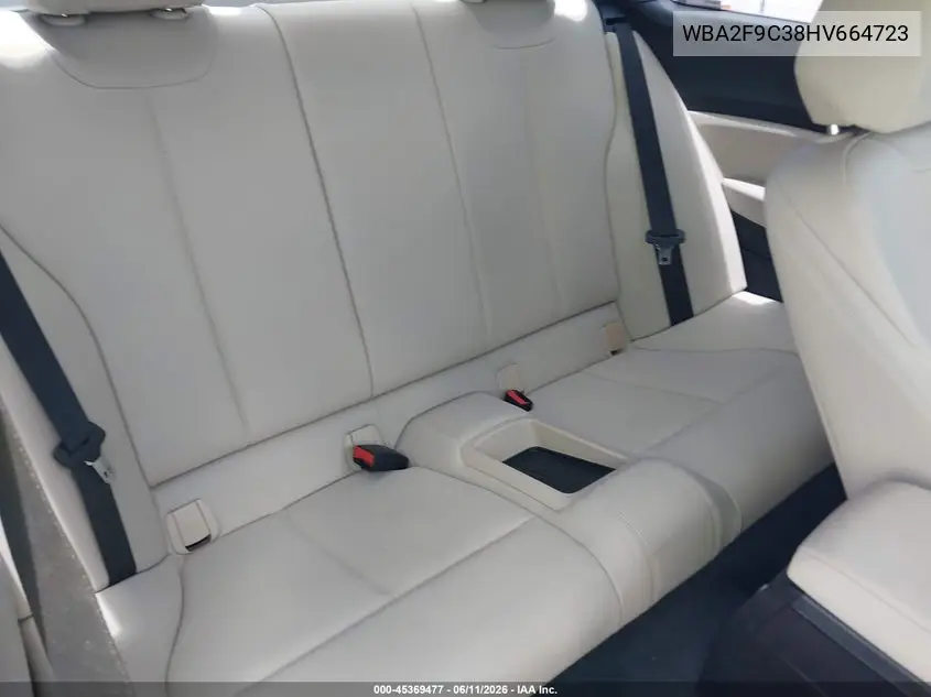 2017 BMW 230I VIN: WBA2F9C38HV664723 Lot: 45369477
