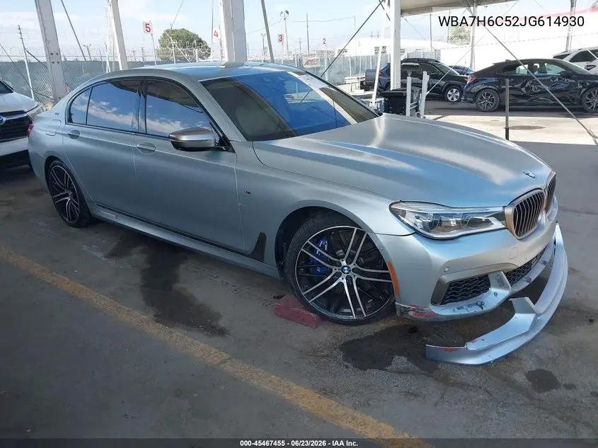 2018 BMW M760I xDrive VIN: WBA7H6C52JG614930 Lot: 45467455