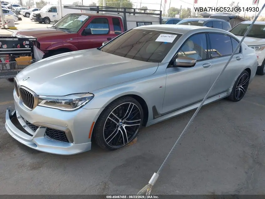 2018 BMW M760I xDrive VIN: WBA7H6C52JG614930 Lot: 45467455