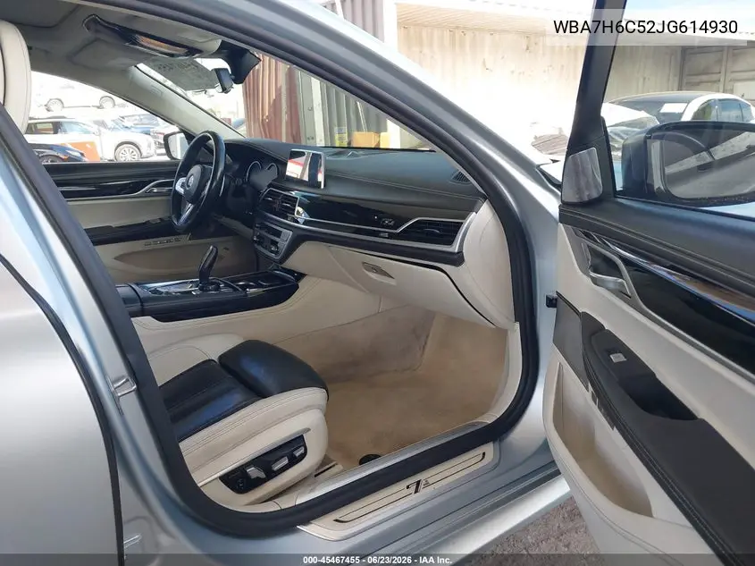 2018 BMW M760I xDrive VIN: WBA7H6C52JG614930 Lot: 45467455