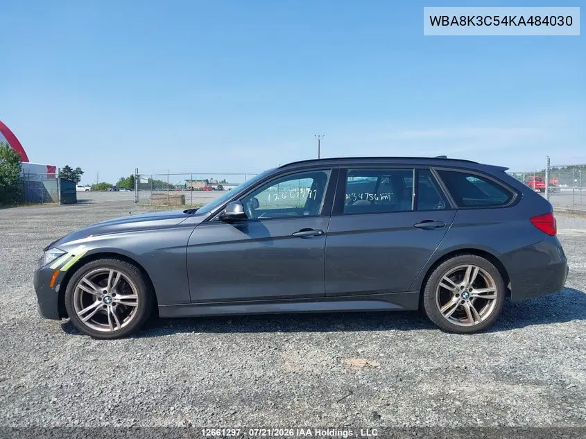 2019 BMW 330I xDrive Touring VIN: WBA8K3C54KA484030 Lot: 12661297