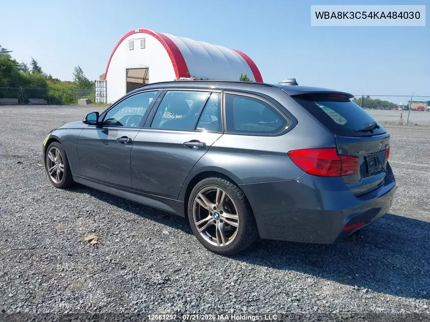 2019 BMW 330I xDrive Touring VIN: WBA8K3C54KA484030 Lot: 12661297