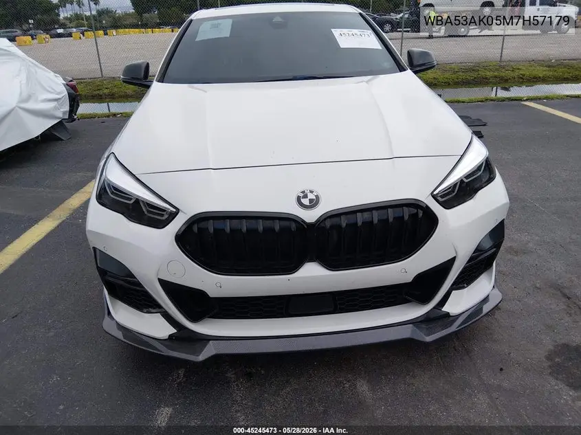 2021 BMW 228I Gran Coupe Sdrive VIN: WBA53AK05M7H57179 Lot: 45245473