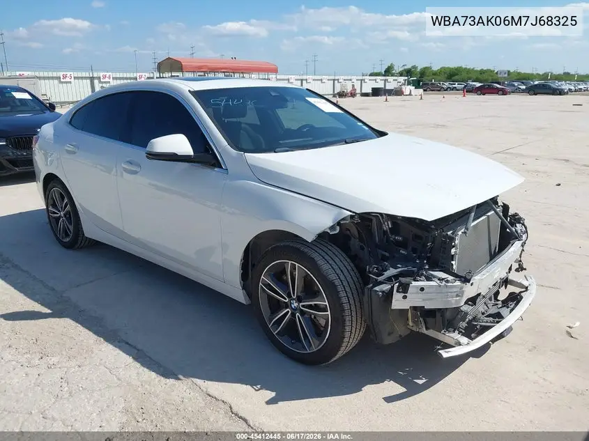 2021 BMW 228I Gran Coupe xDrive VIN: WBA73AK06M7J68325 Lot: 45412445