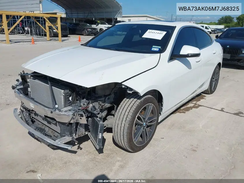 2021 BMW 228I Gran Coupe xDrive VIN: WBA73AK06M7J68325 Lot: 45412445