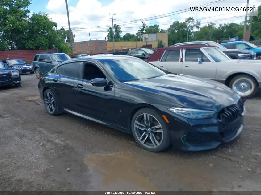 2021 BMW 840I Gran Coupe xDrive VIN: WBAGV4C01MCG46221 Lot: 45439909
