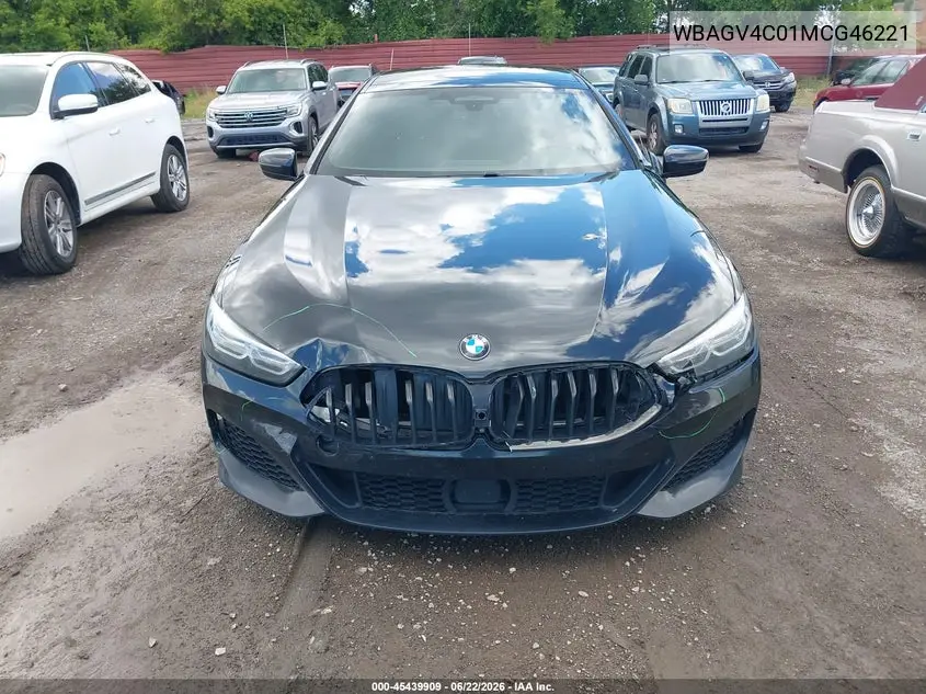 2021 BMW 840I Gran Coupe xDrive VIN: WBAGV4C01MCG46221 Lot: 45439909