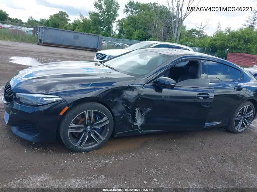 2021 BMW 840I Gran Coupe xDrive VIN: WBAGV4C01MCG46221 Lot: 45439909