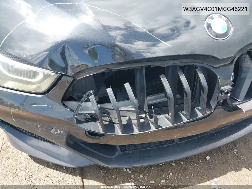 2021 BMW 840I Gran Coupe xDrive VIN: WBAGV4C01MCG46221 Lot: 45439909