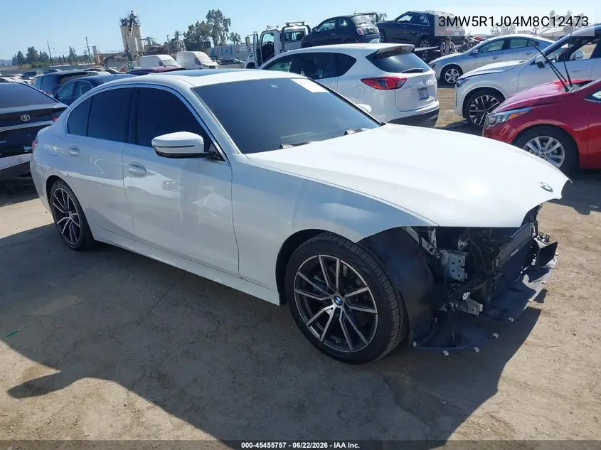 2021 BMW 330I VIN: 3MW5R1J04M8C12473 Lot: 45455757