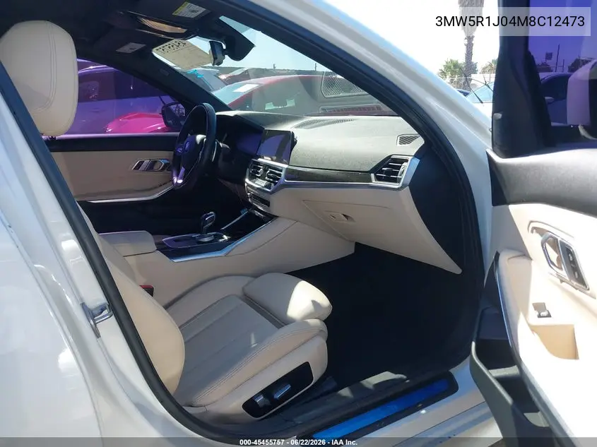 2021 BMW 330I VIN: 3MW5R1J04M8C12473 Lot: 45455757