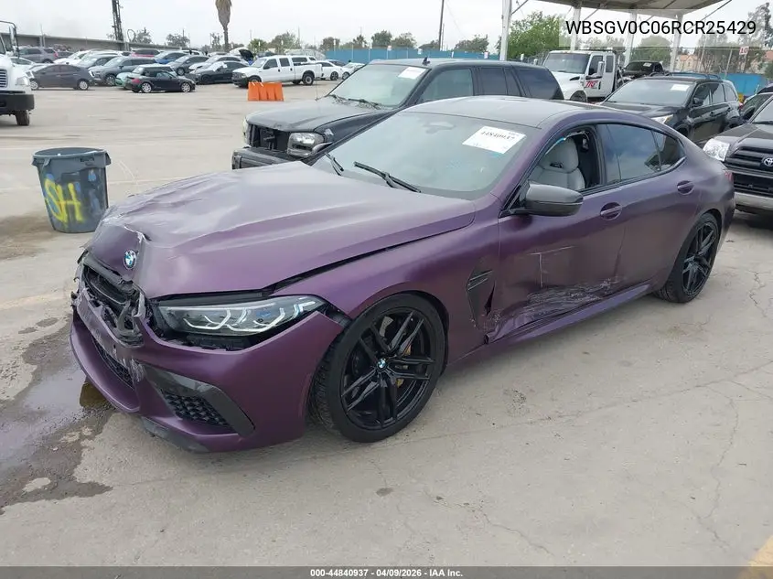 2024 BMW M8 Gran Coupe Competition VIN: WBSGV0C06RCR25429 Lot: 44840937