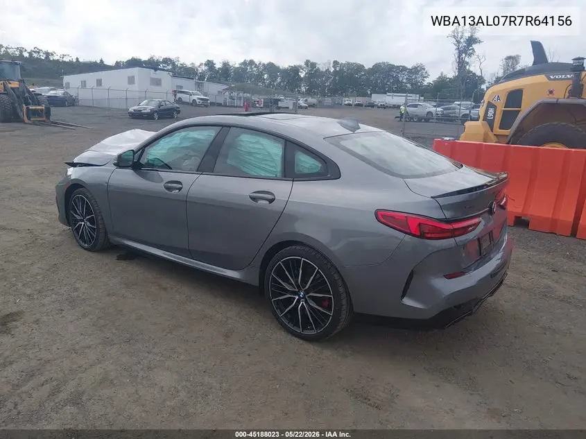 2024 BMW M235 Gran Coupe I xDrive VIN: WBA13AL07R7R64156 Lot: 45188023