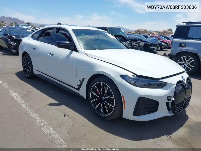 2024 BMW I4 Gran Coupe Edrive40 VIN: WBY73AW08RFS33006 Lot: 45354653