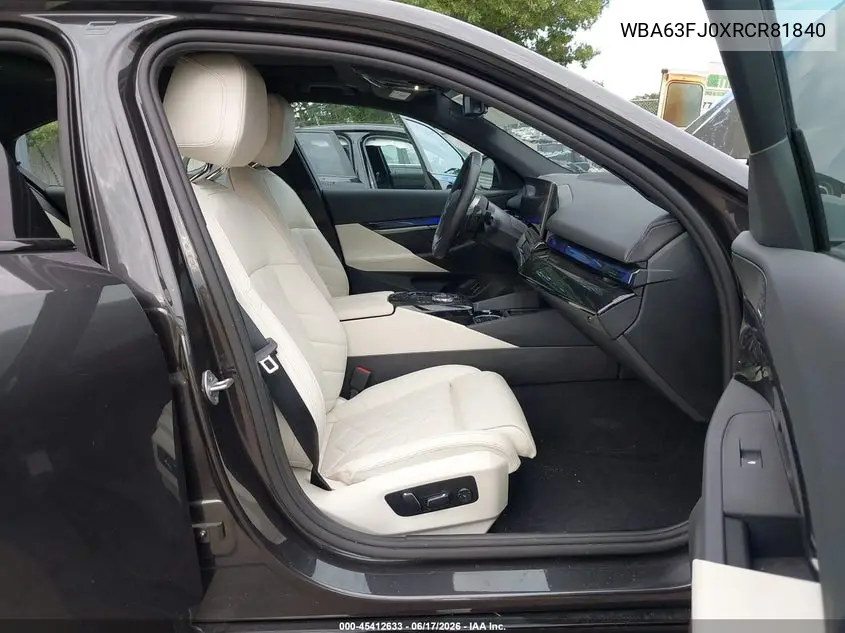 2024 BMW 540I xDrive VIN: WBA63FJ0XRCR81840 Lot: 45412633