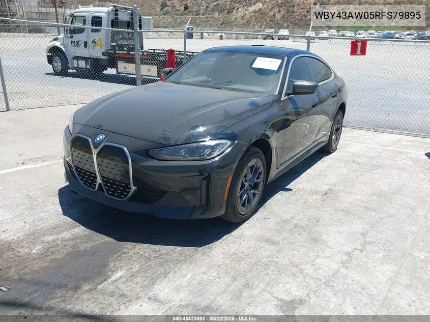 2024 BMW I4 Gran Coupe Edrive35 VIN: WBY43AW05RFS79895 Lot: 45423892