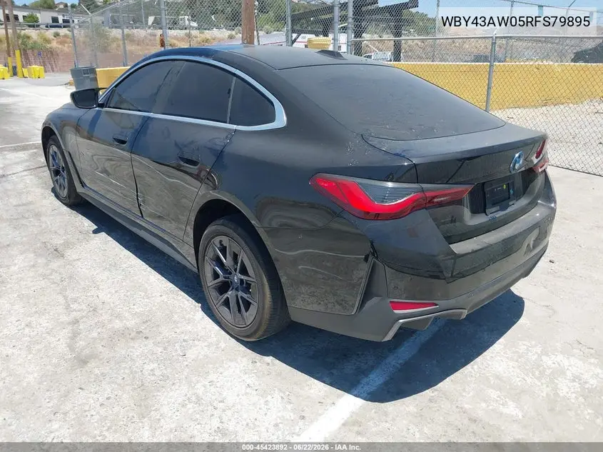 2024 BMW I4 Gran Coupe Edrive35 VIN: WBY43AW05RFS79895 Lot: 45423892