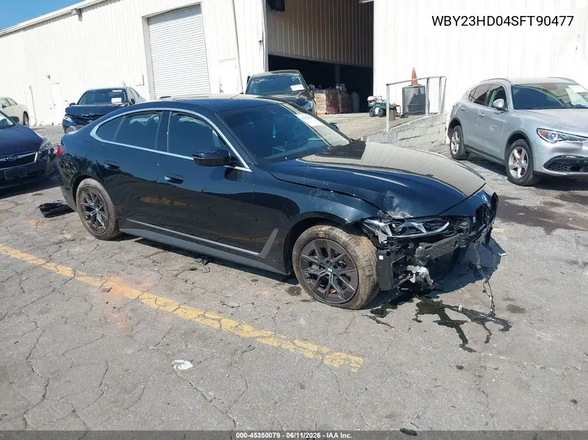 2025 BMW I4 Gran Coupe Edrive40 VIN: WBY23HD04SFT90477 Lot: 45350079
