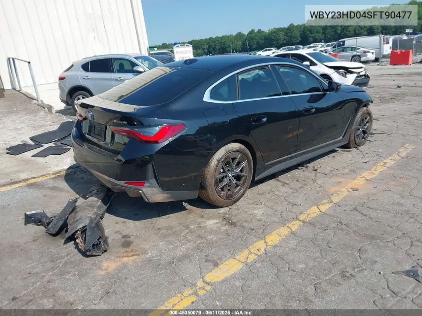 2025 BMW I4 Gran Coupe Edrive40 VIN: WBY23HD04SFT90477 Lot: 45350079