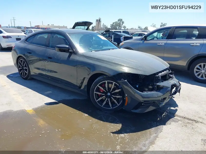 2025 BMW I4 Gran Coupe Edrive40 VIN: WBY23HD01SFU94229 Lot: 45381271