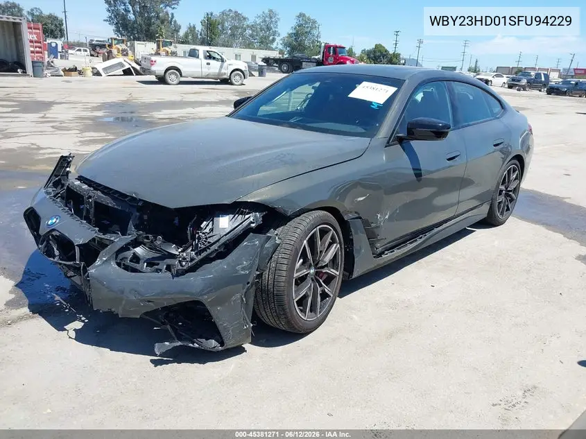 2025 BMW I4 Gran Coupe Edrive40 VIN: WBY23HD01SFU94229 Lot: 45381271