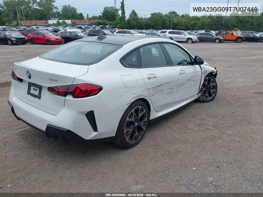 2026 BMW 228 Gran Coupe xDrive VIN: WBA23GG09T7U07449 Lot: 45440608