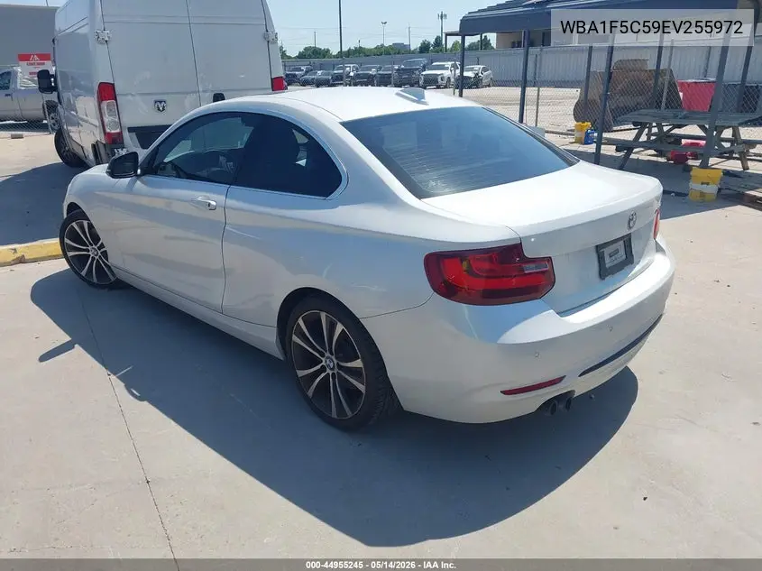 2014 BMW 228I VIN: WBA1F5C59EV255972 Lot: 44955245