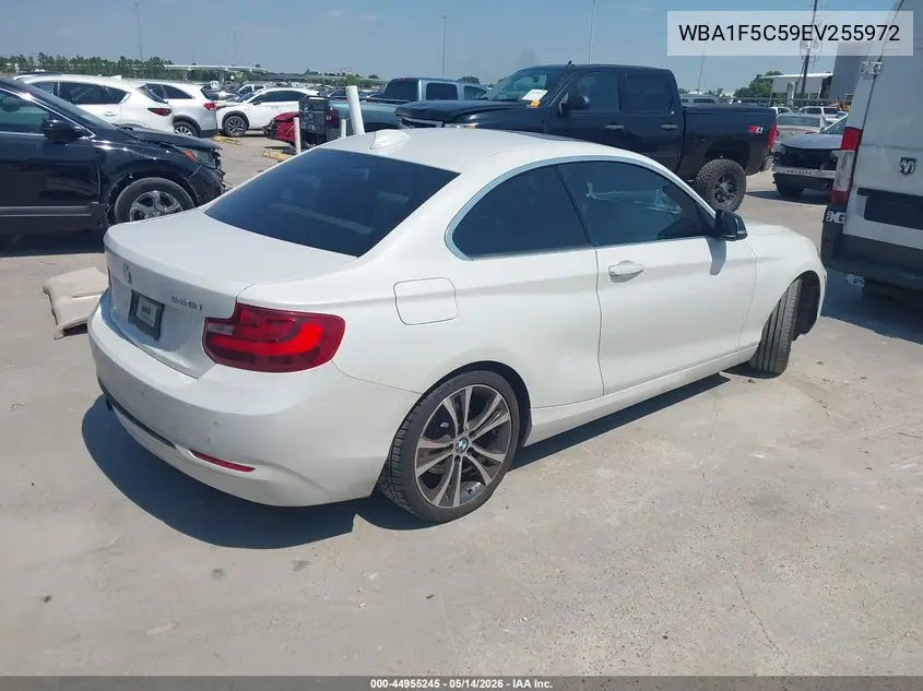 2014 BMW 228I VIN: WBA1F5C59EV255972 Lot: 44955245