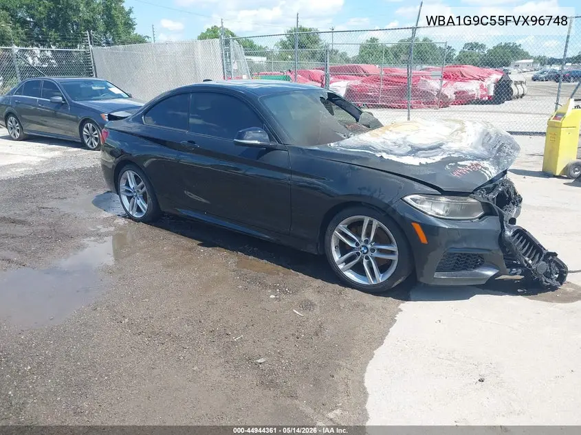 2015 BMW 228I VIN: WBA1G9C55FVX96748 Lot: 44944361