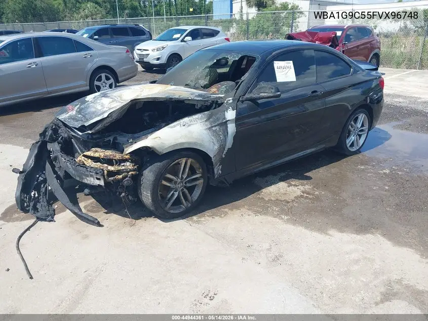 2015 BMW 228I VIN: WBA1G9C55FVX96748 Lot: 44944361