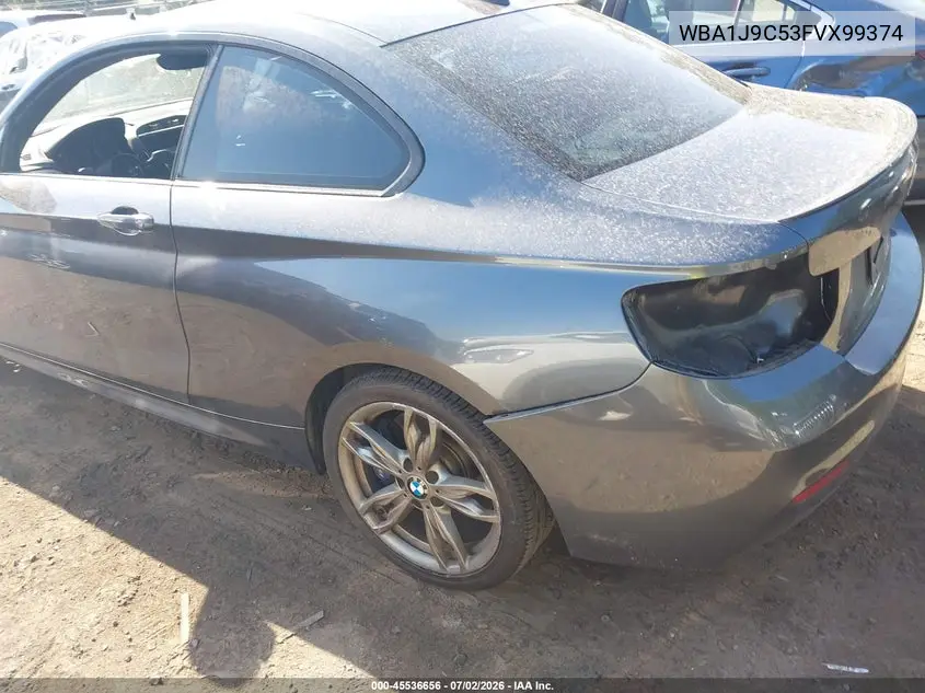 2015 BMW M235 xDrive VIN: WBA1J9C53FVX99374 Lot: 45536656