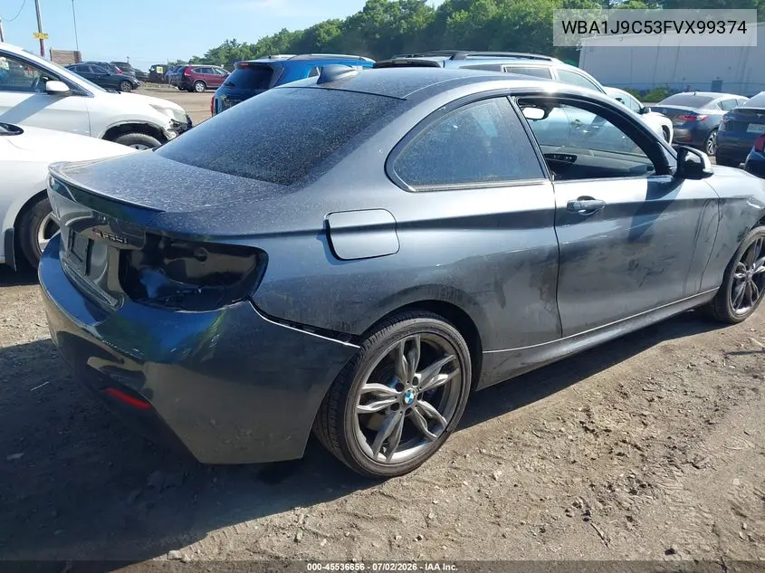 2015 BMW M235 xDrive VIN: WBA1J9C53FVX99374 Lot: 45536656